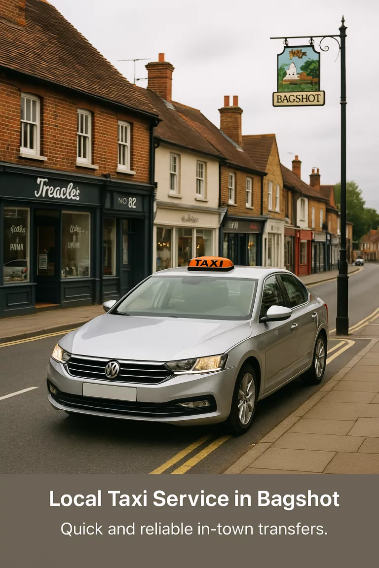 Bagshot Local Taxi on Bagshot High Street