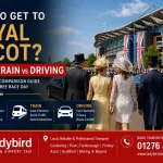 How to Get to Royal Ascot: Taxi vs Train vs Driving (Full Comparison) 2 How to get to Royal Ascot featured image comparing taxi vs train vs driving transport options for Royal Ascot Racecourse by Ladybird Taxis