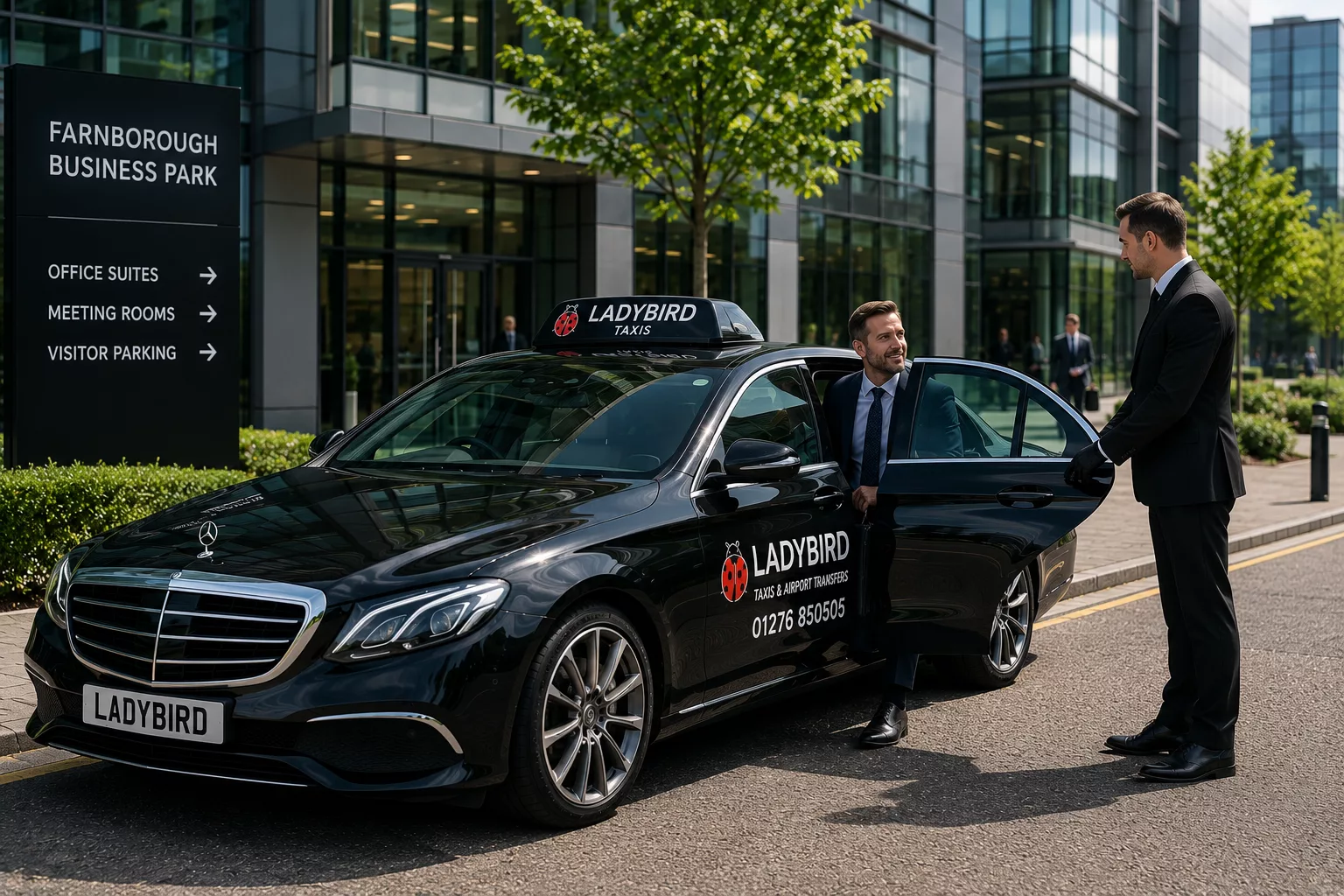 Top Taxi Firms in Camberley, Surrey 3 Executive corporate taxi service in Camberley Surrey for business travel and airport transfers