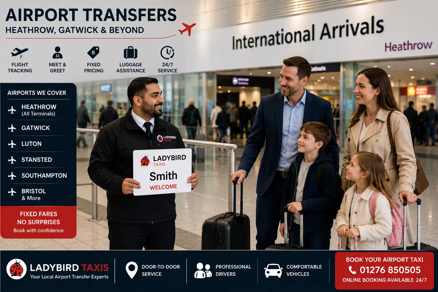 Taxi vs Uber - Why Local Taxi is Better for Journeys 2 Taxi driver providing meet and greet airport transfer service at Heathrow Airport
