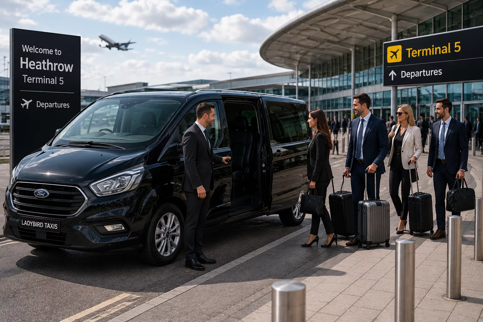 8 Seater Taxis for Corporate Travel Needs 2 8 seater Heathrow Airport transfer for corporate travel