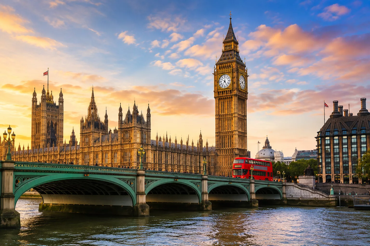 How Can I Get to London 1 How can I get to London? View of Big Ben, the Palace of Westminster and Westminster Bridge in central London, United Kingdom.