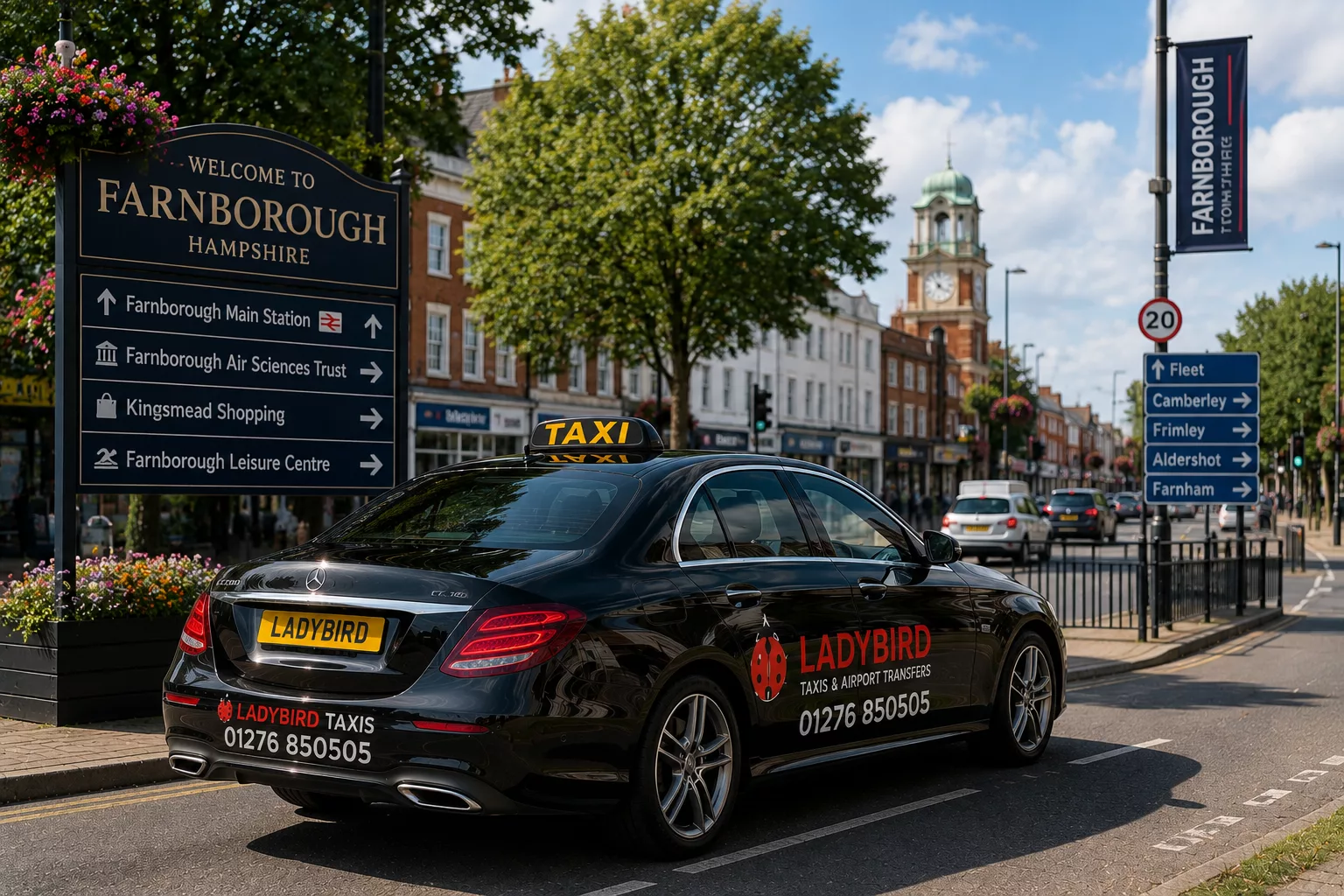 Farnborough Taxis: Reliable Train Station Taxi Services 4 Local Farnborough taxi serving Fleet Camberley Frimley and surrounding areas