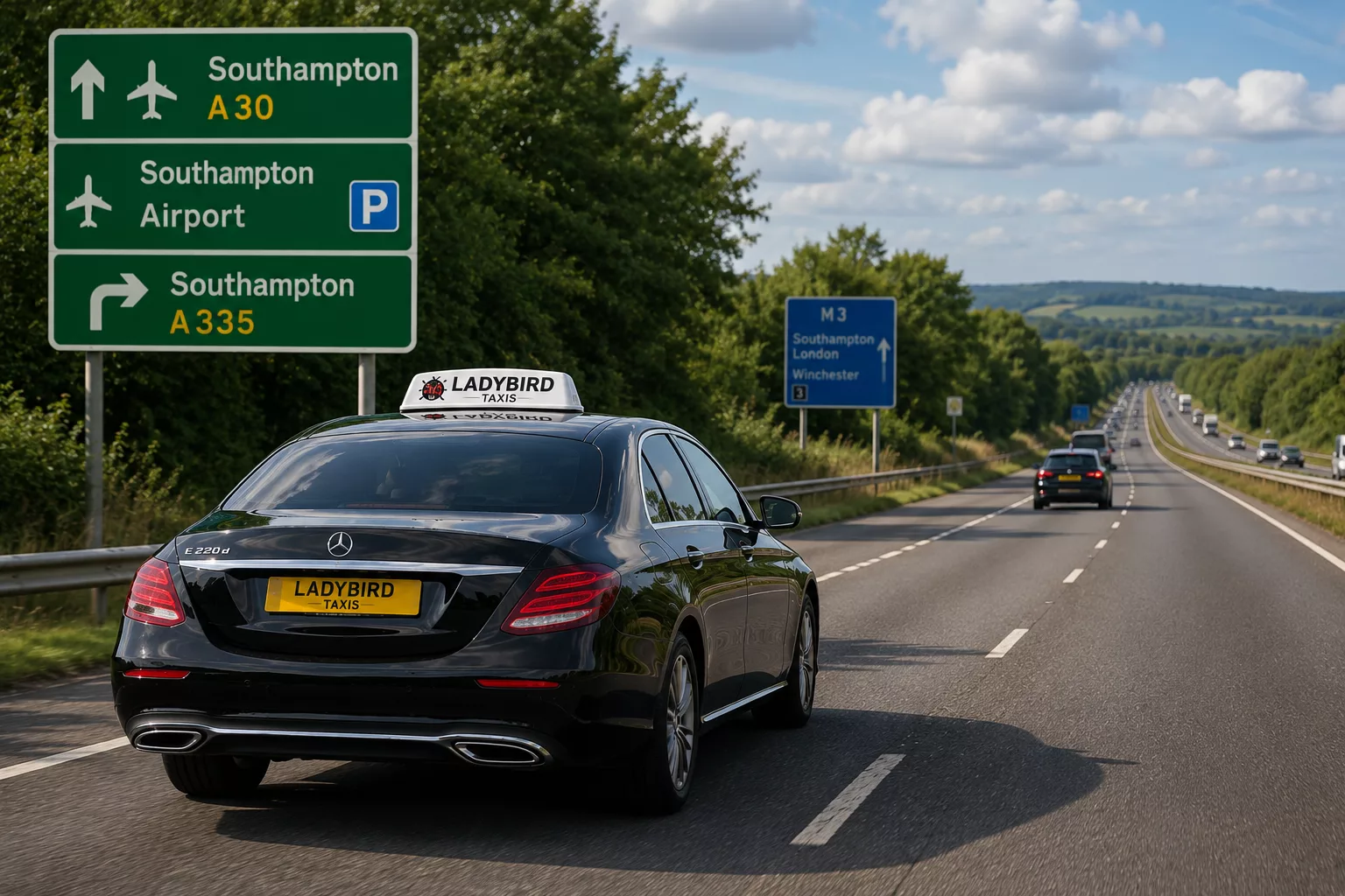 Southampton Airport Taxi from Bagshot 1 Taxi journey from Bagshot to Southampton Airport