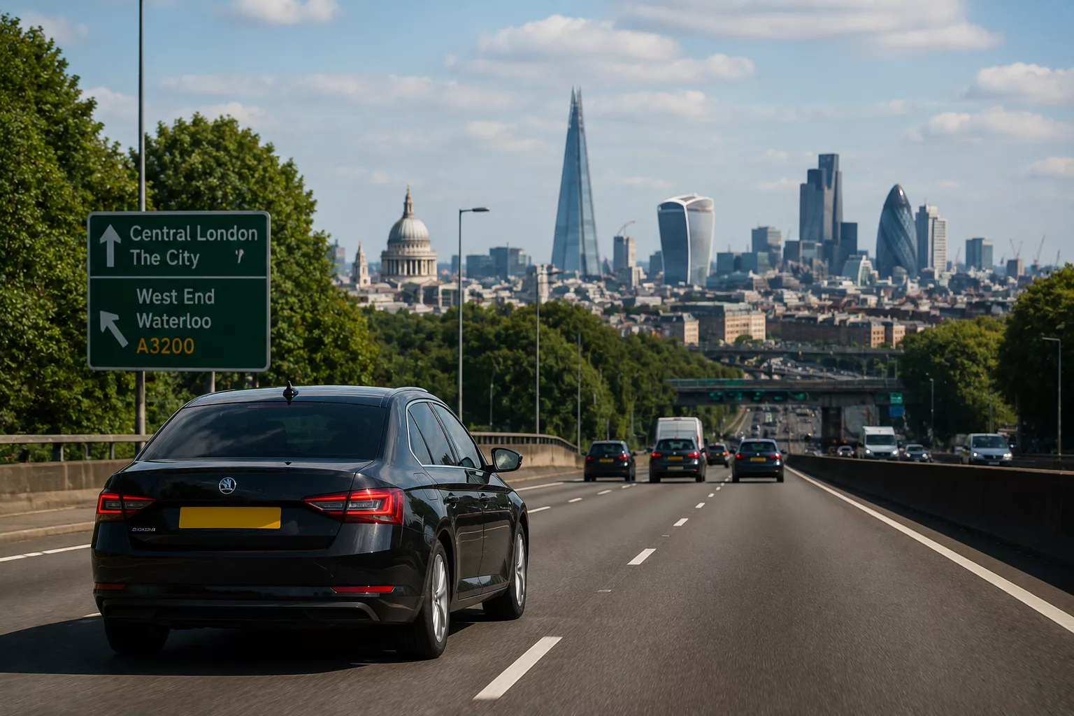 Taxi from Deepcut to London - Pricing & Booking 2 Pre-booked taxi travelling from Deepcut to Central London