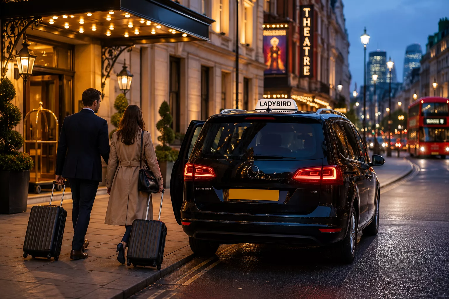 Taxi from Deepcut to London - Pricing & Booking 4 Pre-booked return taxi from London to Deepcut in the evening