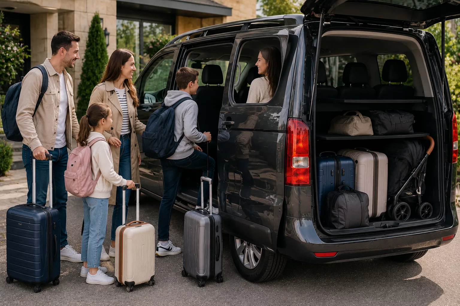 Why Minibus Airport Transfers Save you Money for Group Travel 3 Minibus with luggage space for group airport passengers