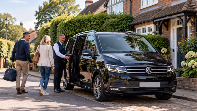 Local taxi hire in Chobham ready to collect residents