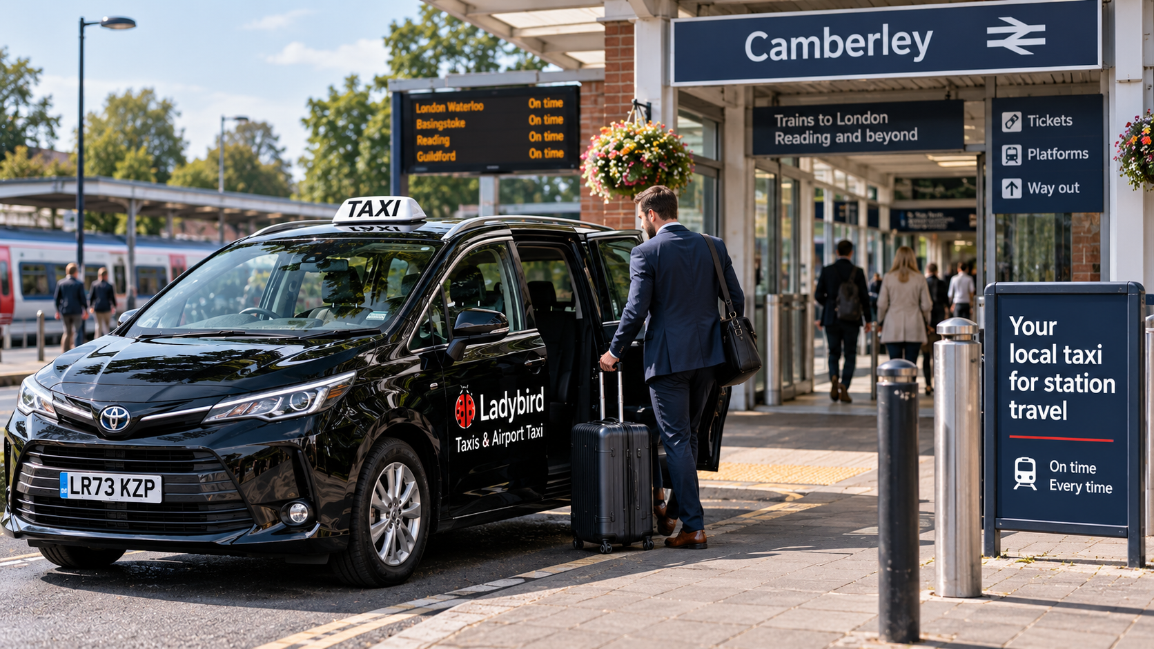 Taxi vs Ride Hailing Apps: Which Is Better for Local Travel? 3 Pre-booked local taxi dropping a passenger at a railway station