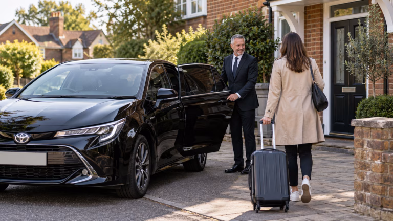Reliable local taxi ready to collect a passenger in Surrey