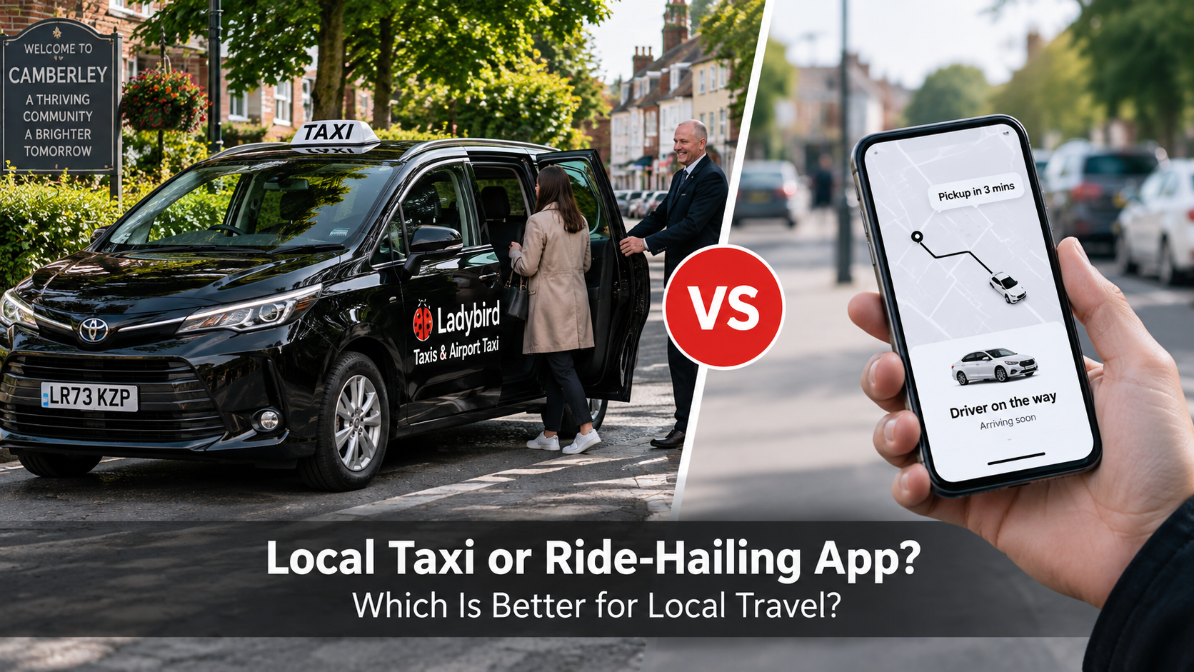 Local taxi and ride-hailing app comparison for local travel